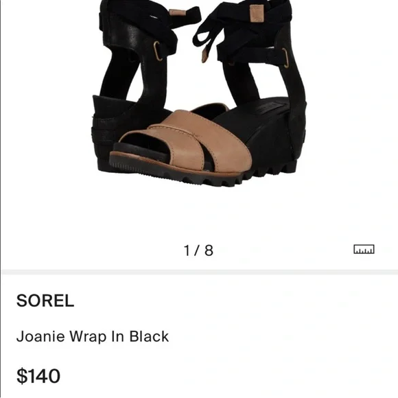 Sorel Joanie Wrap Wedge Leather Sandals - Picture 15 of 16